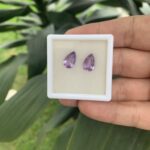 Par de Ametista de Gota